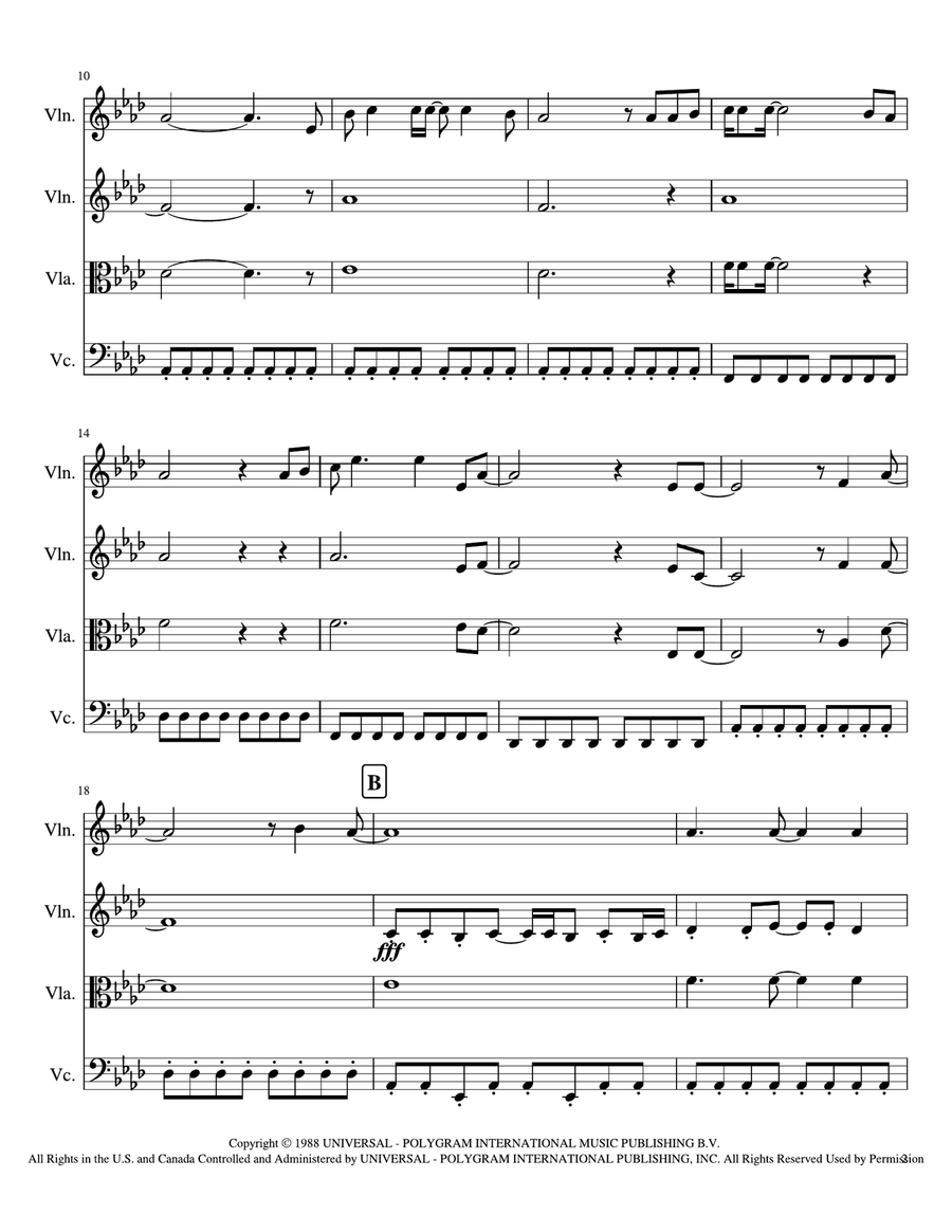 All I Want Is You All I Want Is You String Quartet scores gallery preview page 2