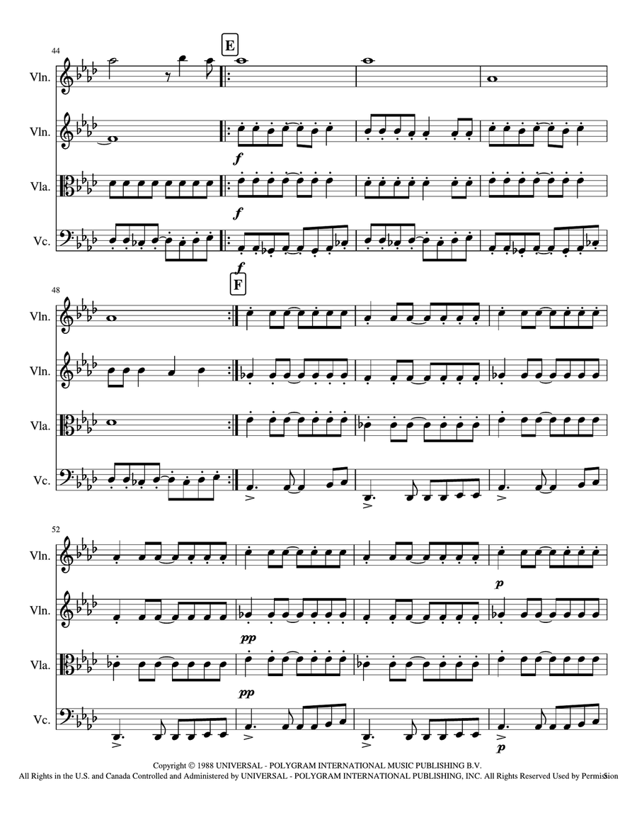 All I Want Is You All I Want Is You String Quartet scores gallery preview page 5