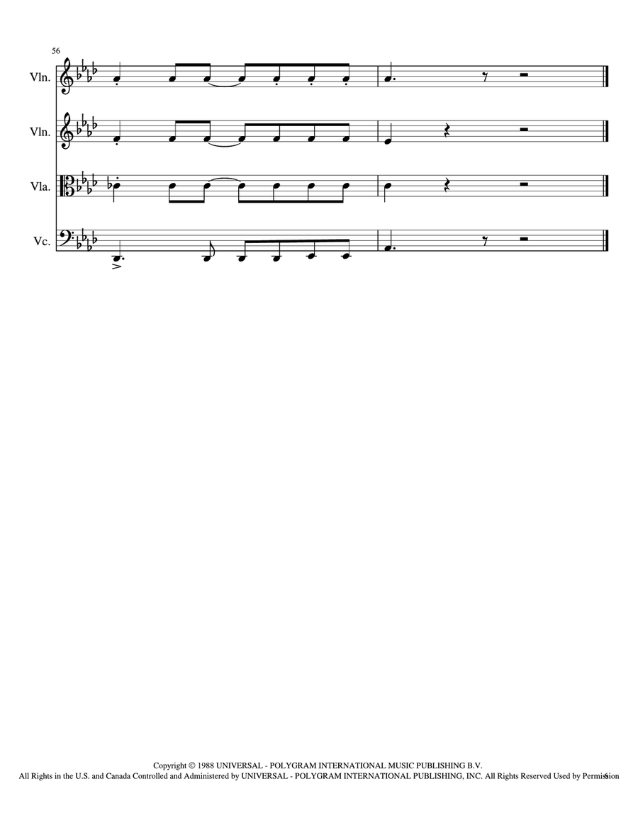 All I Want Is You All I Want Is You String Quartet scores gallery preview page 6