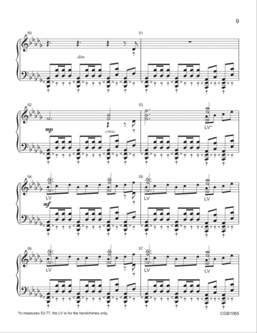 Rhapsody in B♭ minor Rhapsody in B♭ minor Handbell Choir scores gallery preview page 8