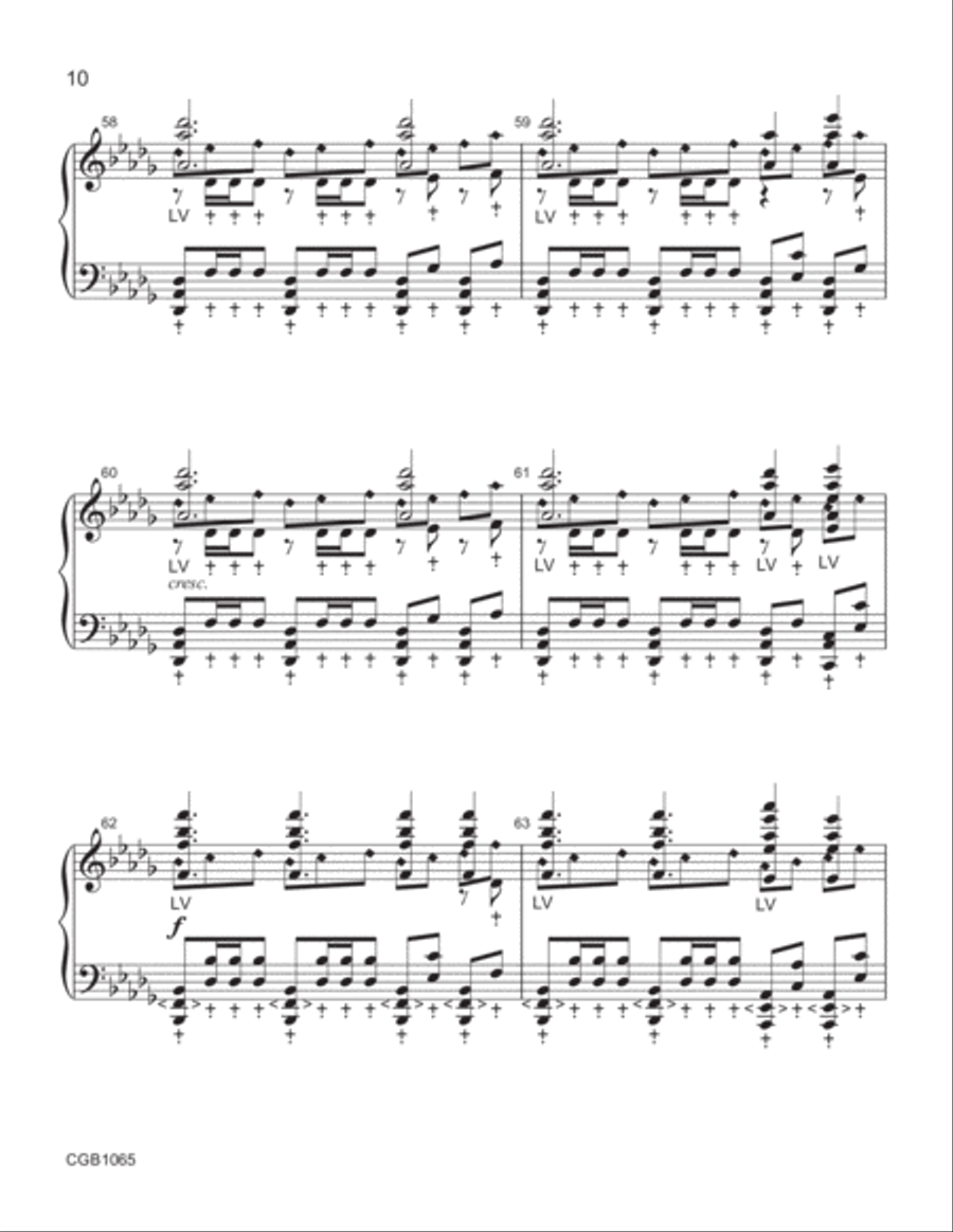 Rhapsody in B♭ minor Rhapsody in B♭ minor Handbell Choir scores gallery preview page 9