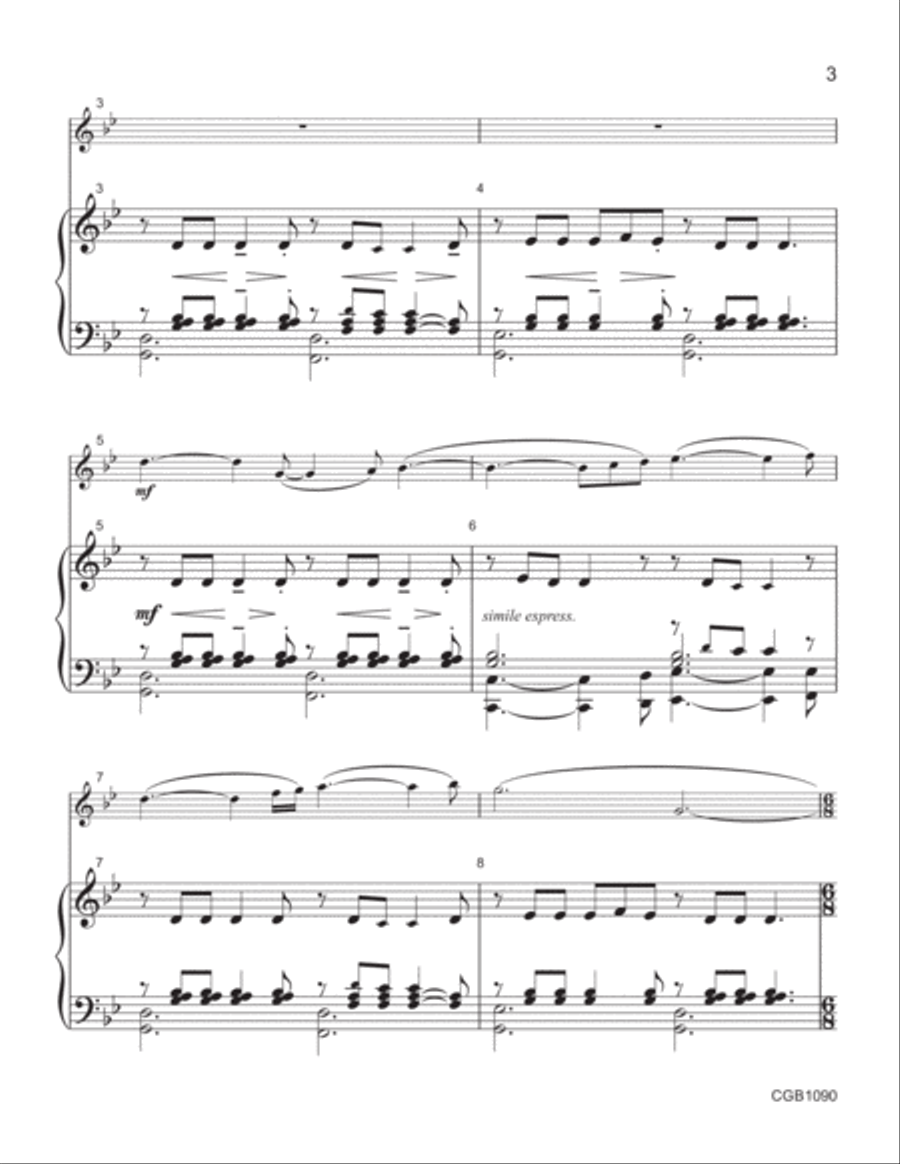 Pas de Deux Pas de Deux Handbell Choir scores gallery preview page 3