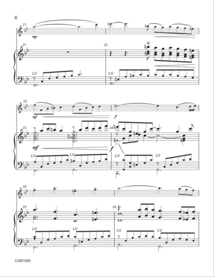 Pas de Deux Pas de Deux Handbell Choir scores gallery preview page 6