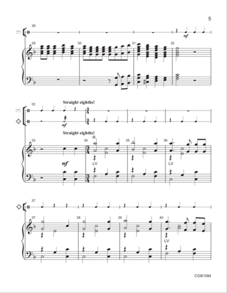 The Wise and Foolish Builders Handbell Choir scores gallery preview page 5