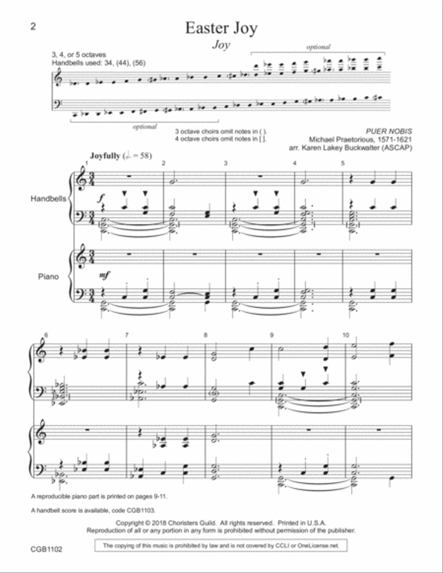 Easter Joy - Full Score 5-Octaves scores gallery preview page 2