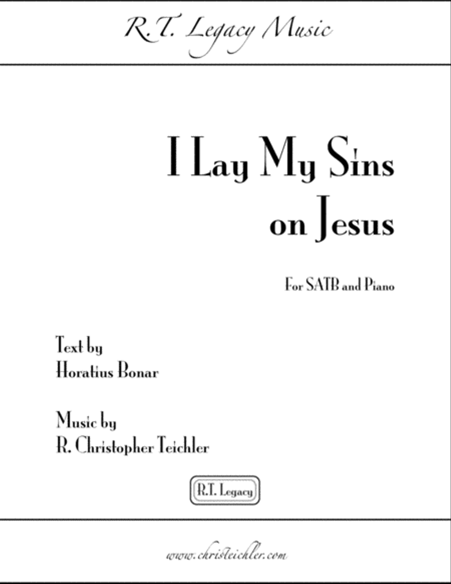I Lay My Sins on Jesus - SATB and Piano Choir scores gallery preview page 1