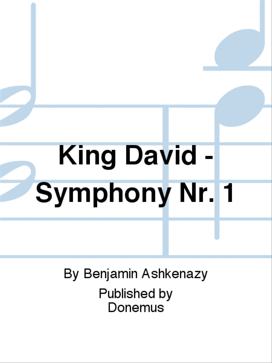 King David - Symphony Nr. 1 Mixed Choir scores gallery preview page 1