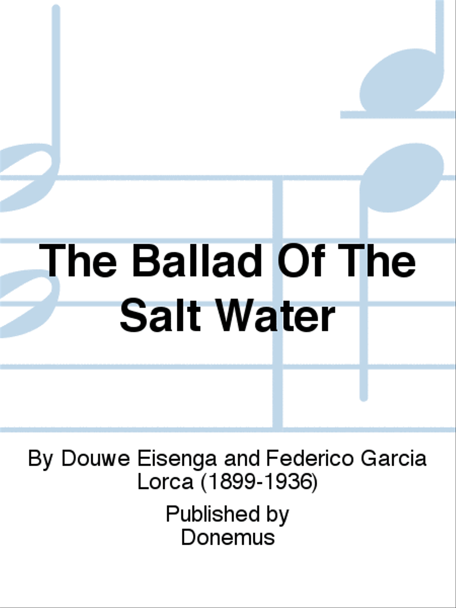 The Ballad Of The Salt Water Mixed Choir scores gallery preview page 1
