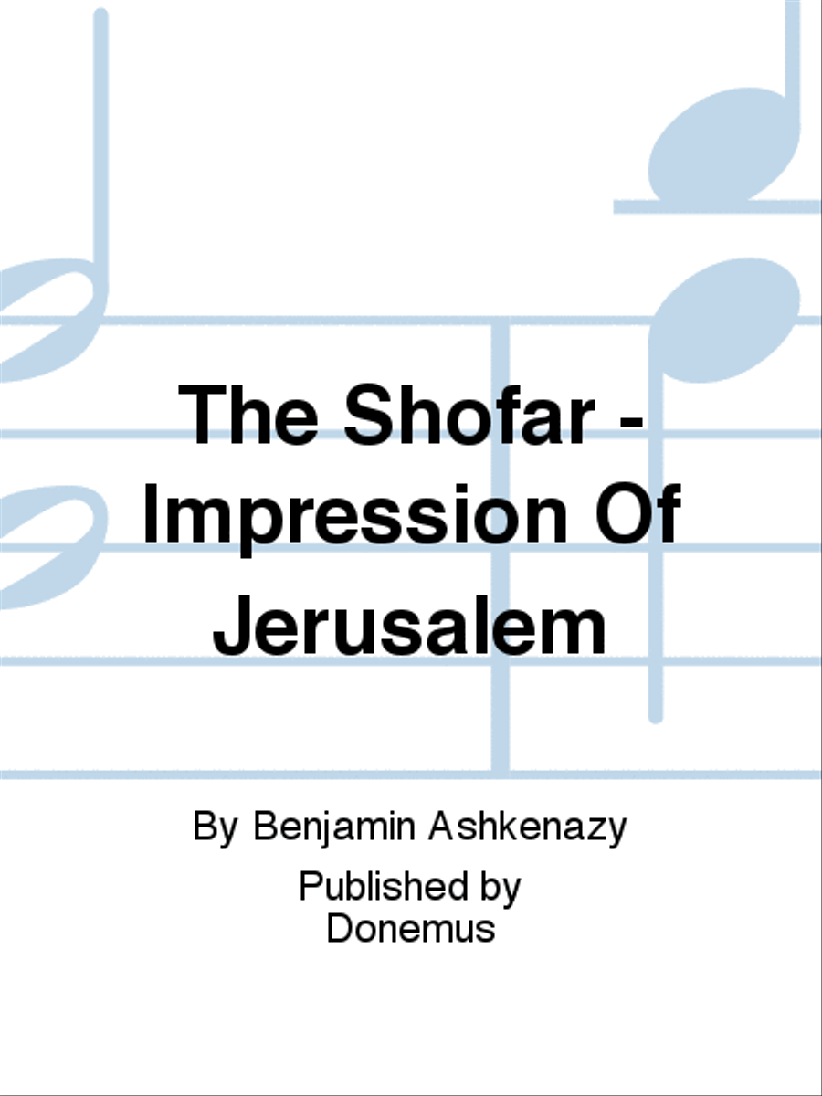 The Shofar - Impression Of Jerusalem Orchestra scores gallery preview page 1
