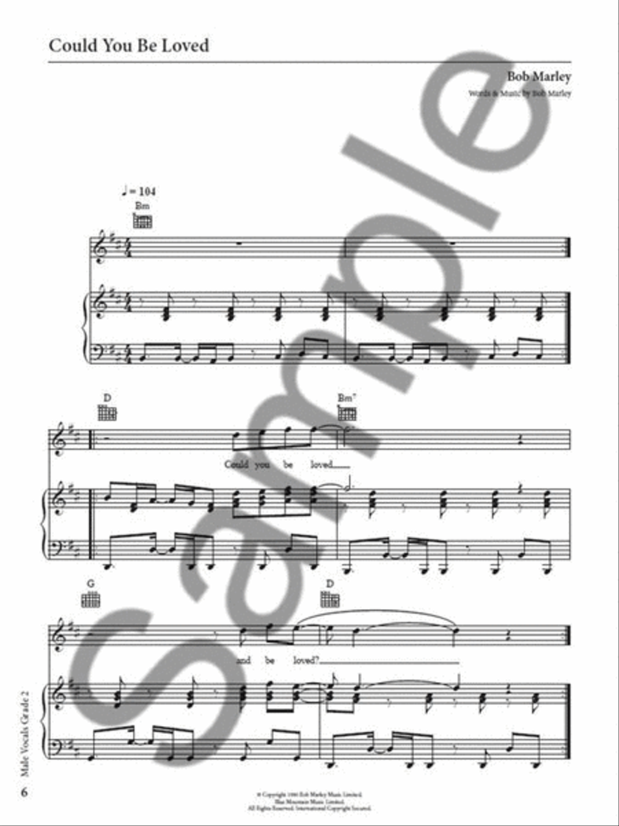 Rockschool: Vocals Grade 2 - Male (2014) scores gallery preview page 4