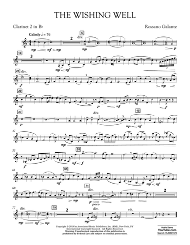 The Wishing Well - Bb Clarinet 2