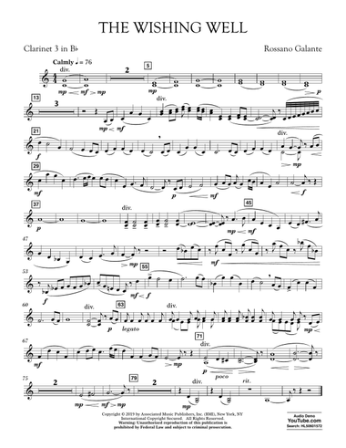 The Wishing Well - Bb Clarinet 3