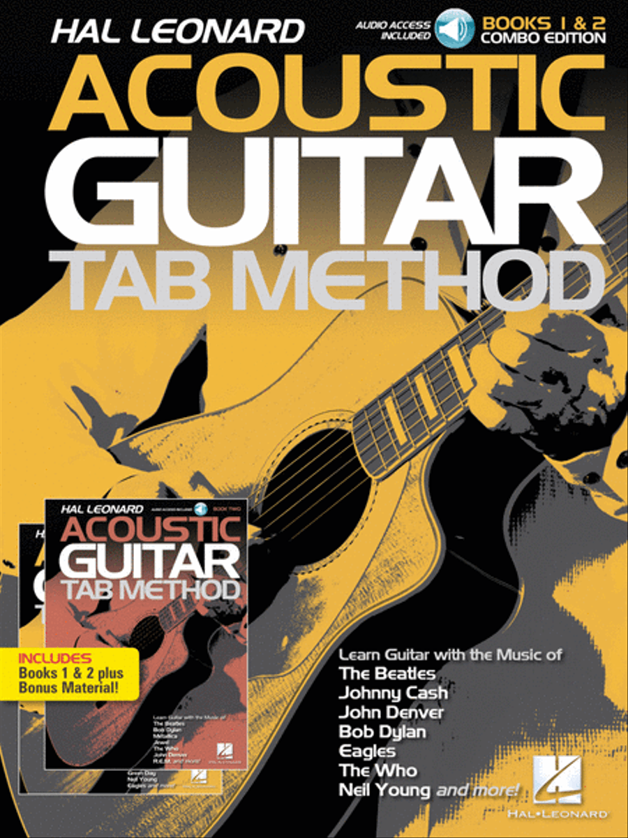Hal Leonard Acoustic Guitar Tab Method – Combo Edition Acoustic Guitar scores gallery preview page 1