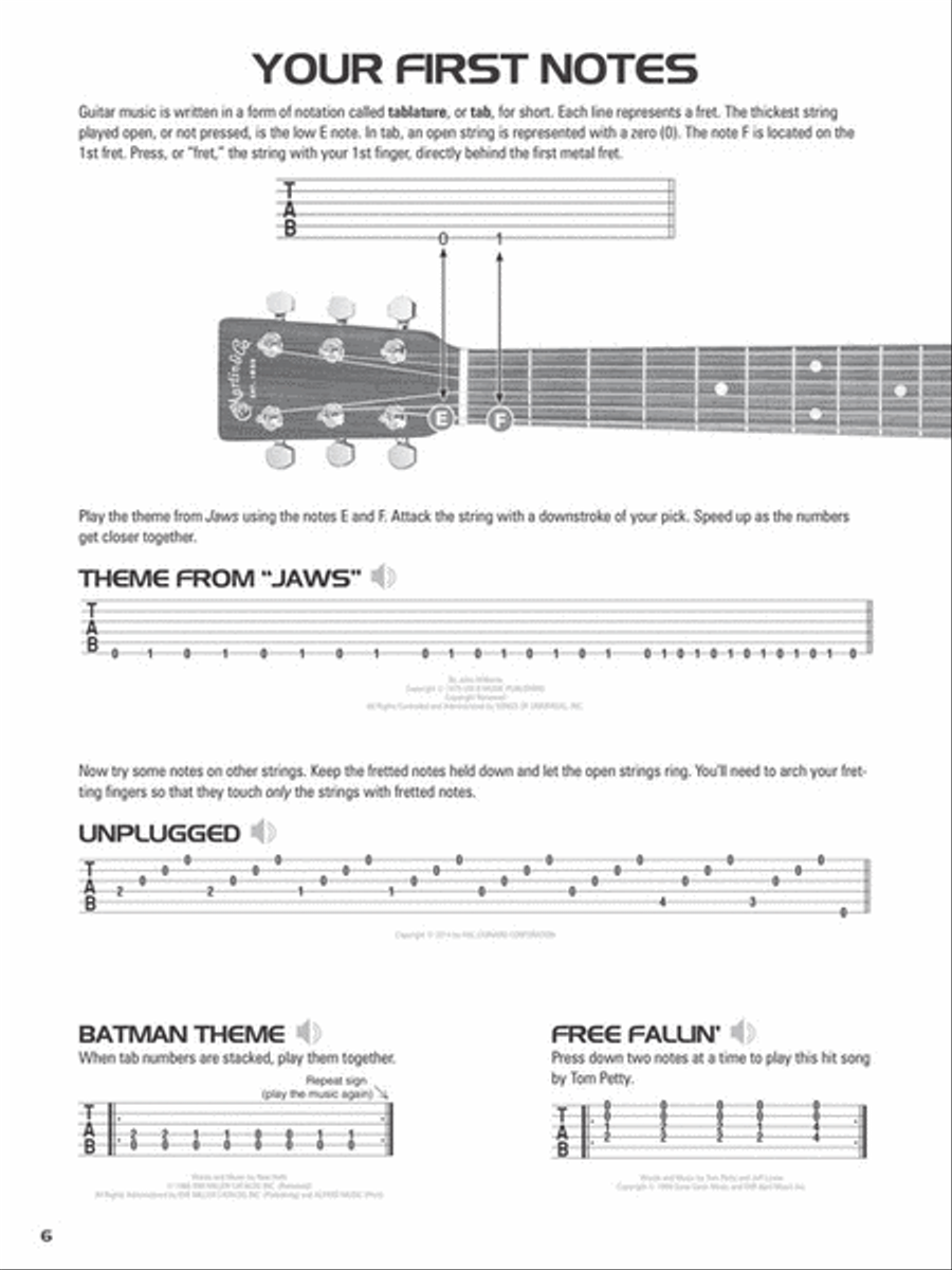 Hal Leonard Acoustic Guitar Tab Method – Combo Edition Acoustic Guitar scores gallery preview page 3