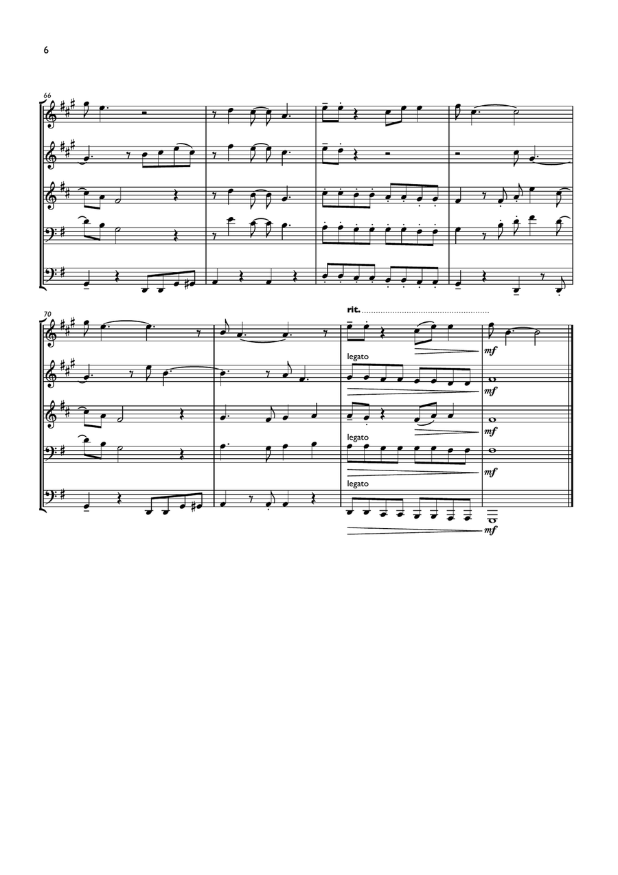 My Girl My Girl Brass Ensemble scores gallery preview page 6