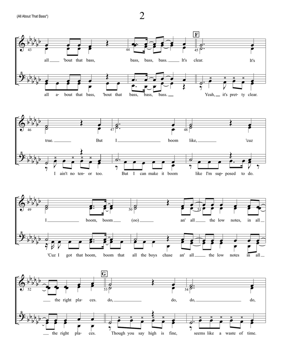 All About That Bass All About That Bass SSAA scores gallery preview page 2