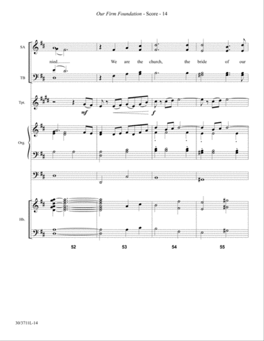 Our Firm Foundation - Instrumental Ensemble Score and Parts Choir scores gallery preview page 16