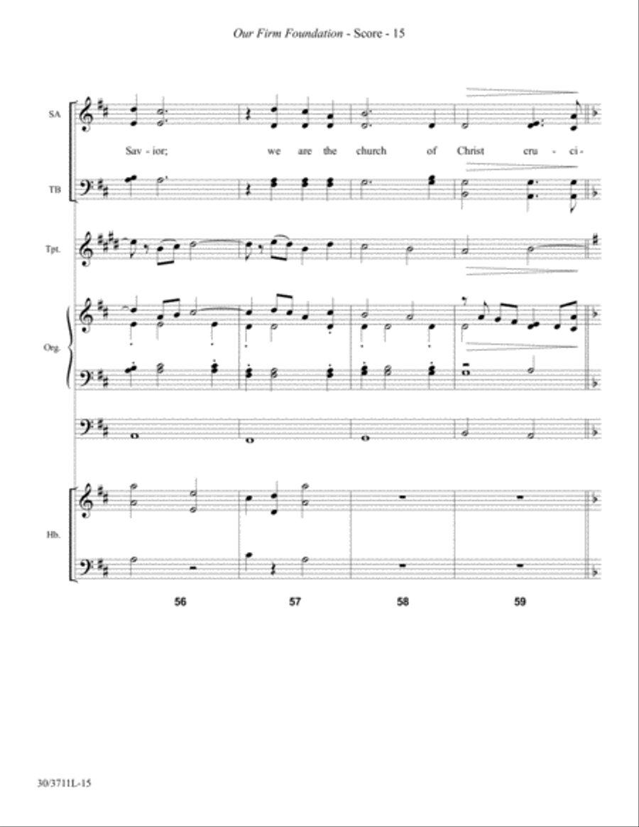 Our Firm Foundation - Instrumental Ensemble Score and Parts Choir scores gallery preview page 17