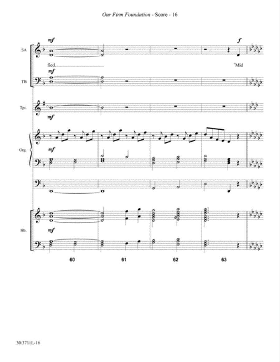 Our Firm Foundation - Instrumental Ensemble Score and Parts Choir scores gallery preview page 18