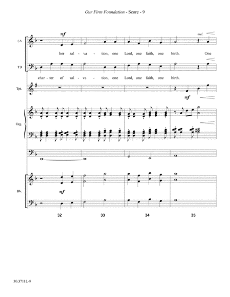 Our Firm Foundation - Instrumental Ensemble Score and Parts Choir scores gallery preview page 11