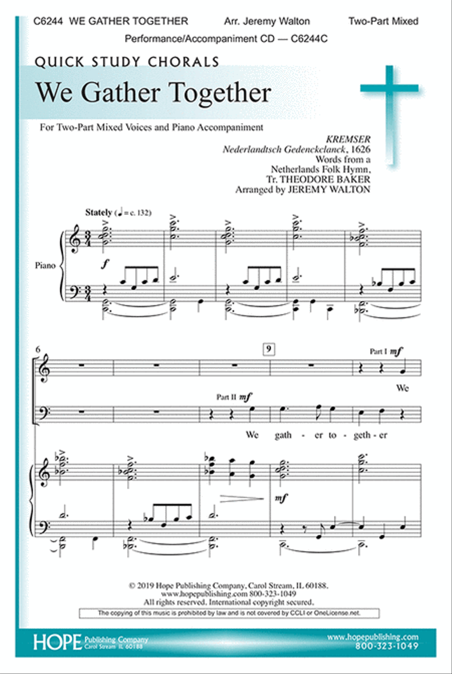 We Gather Together We Gather Together 2-Part scores gallery preview page 1