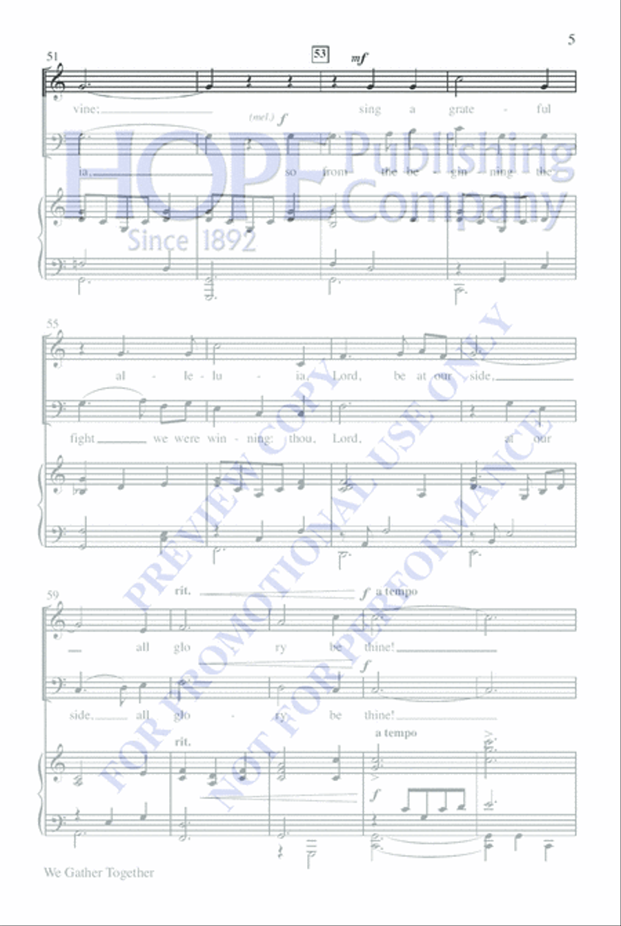 We Gather Together We Gather Together 2-Part scores gallery preview page 6