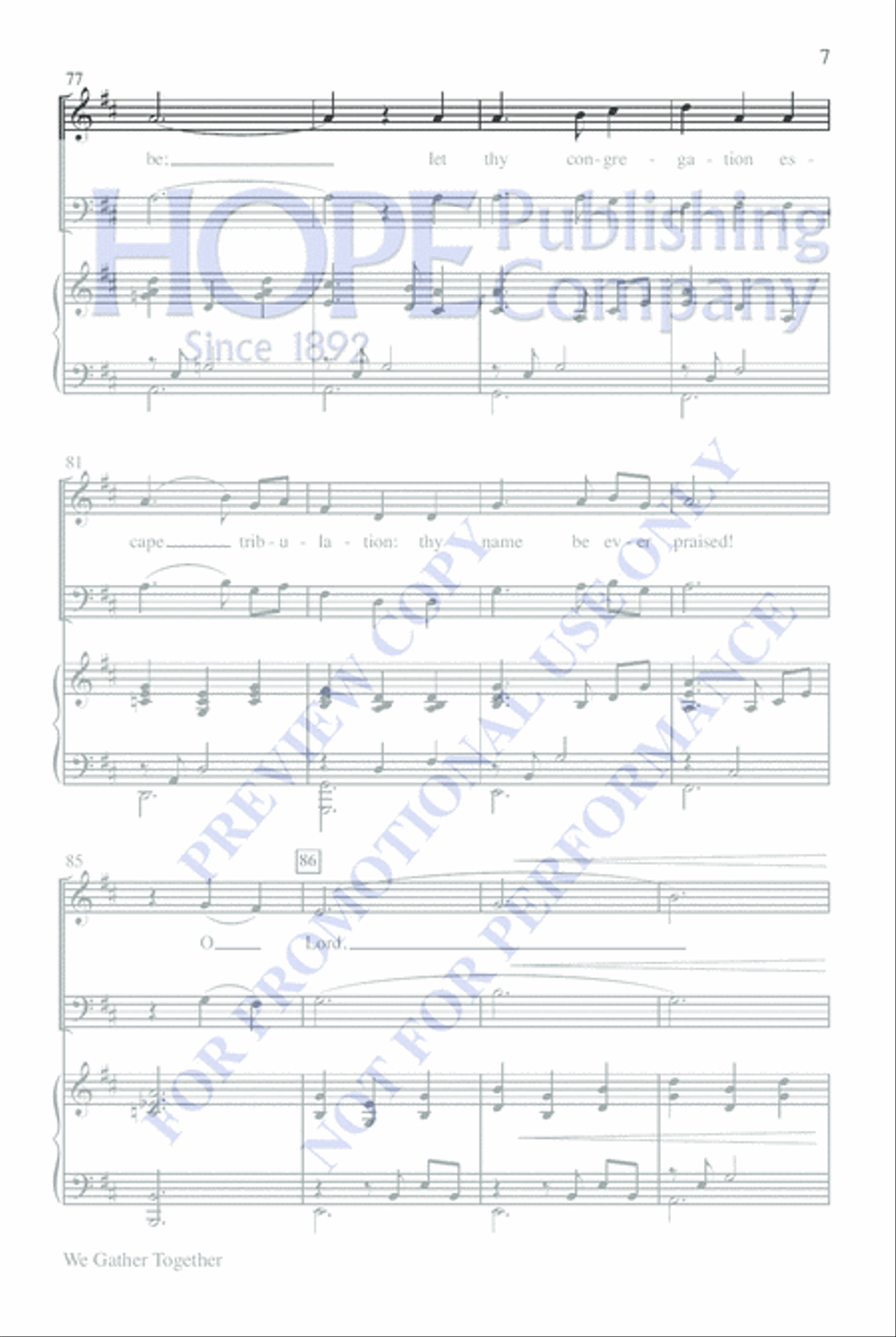 We Gather Together We Gather Together 2-Part scores gallery preview page 8