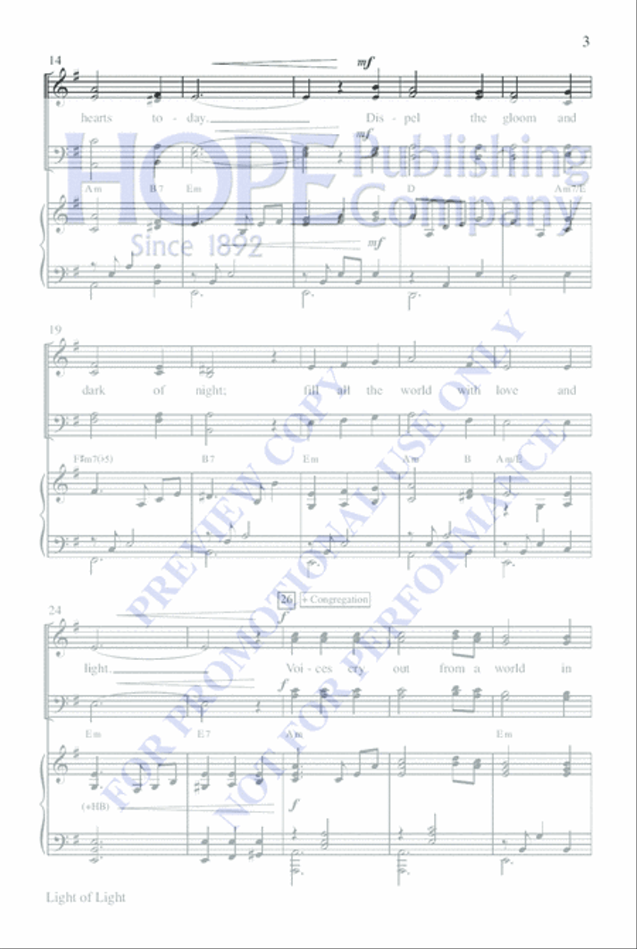 Light of Light: A Candle Lighting Ceremony for Advent 4-Part scores gallery preview page 3