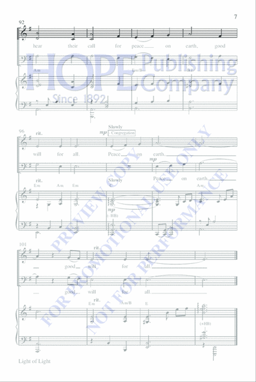 Light of Light: A Candle Lighting Ceremony for Advent 4-Part scores gallery preview page 7
