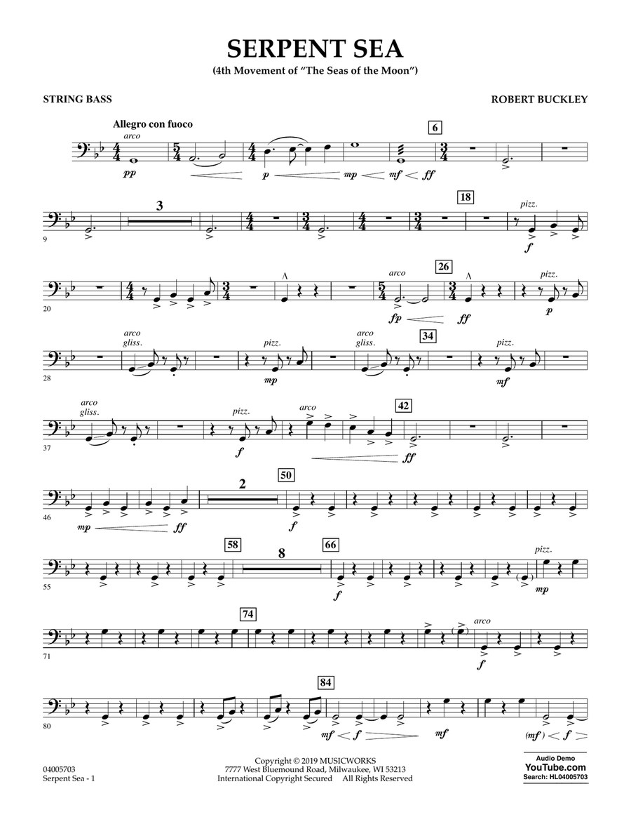 Serpent Sea - String Bass Concert Band scores gallery preview page 1