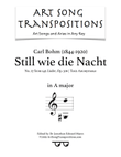 BOHM: Still wie die Nacht, Op. 326 no. 27 (transposed to A major)