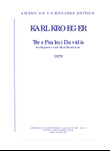[Kroeger] Tres Psalmi Davidis
