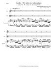 Duet from Cantata 78, Wir eilen mit schwachen (We hasten)