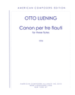 [Luening] Canon per tre Flauti
