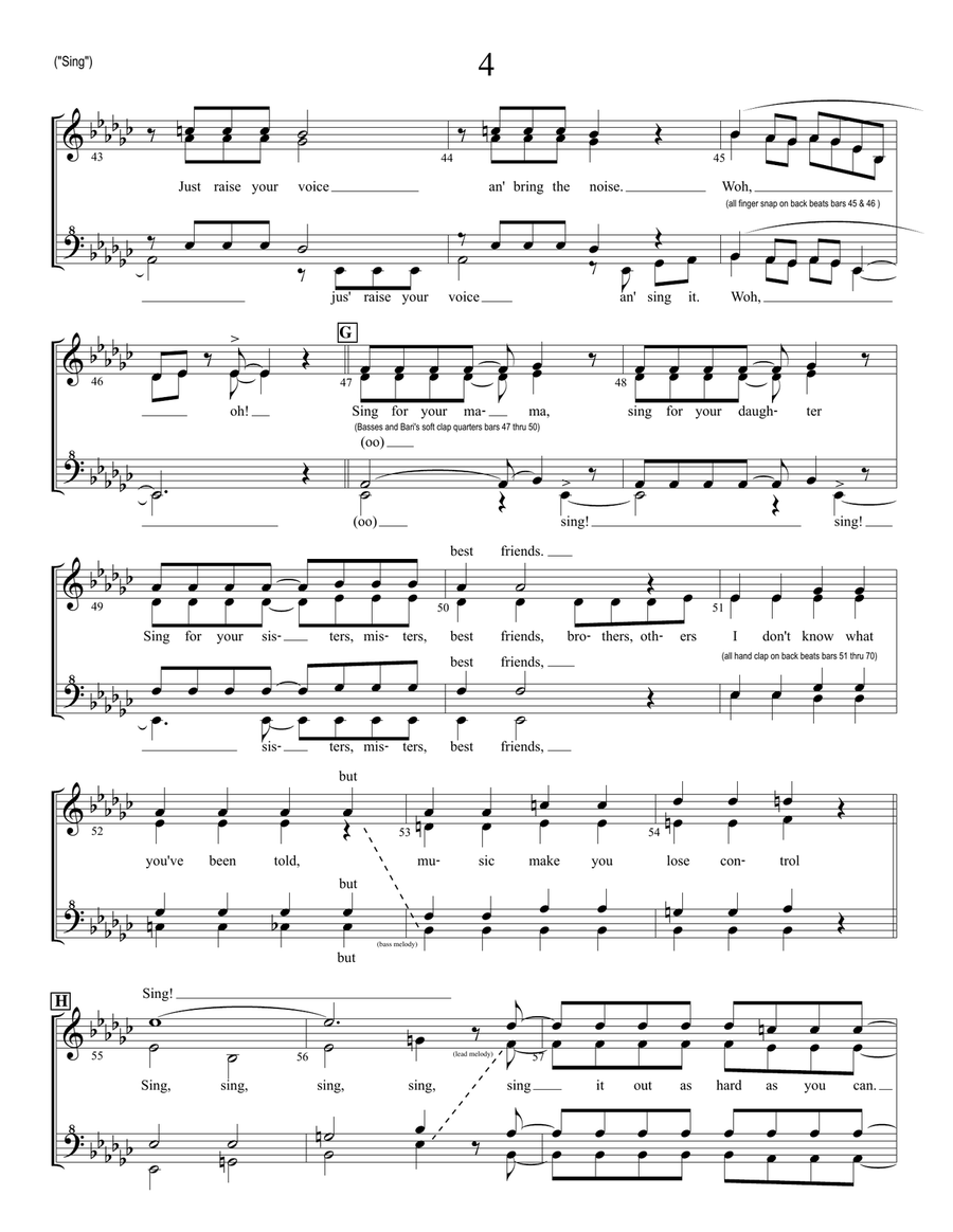 Sing SSAA scores gallery preview page 4