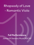 Rhapsody of Love - Romantic Viola mini preview