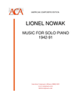 [NowakL] Music for Solo Piano 1942-91