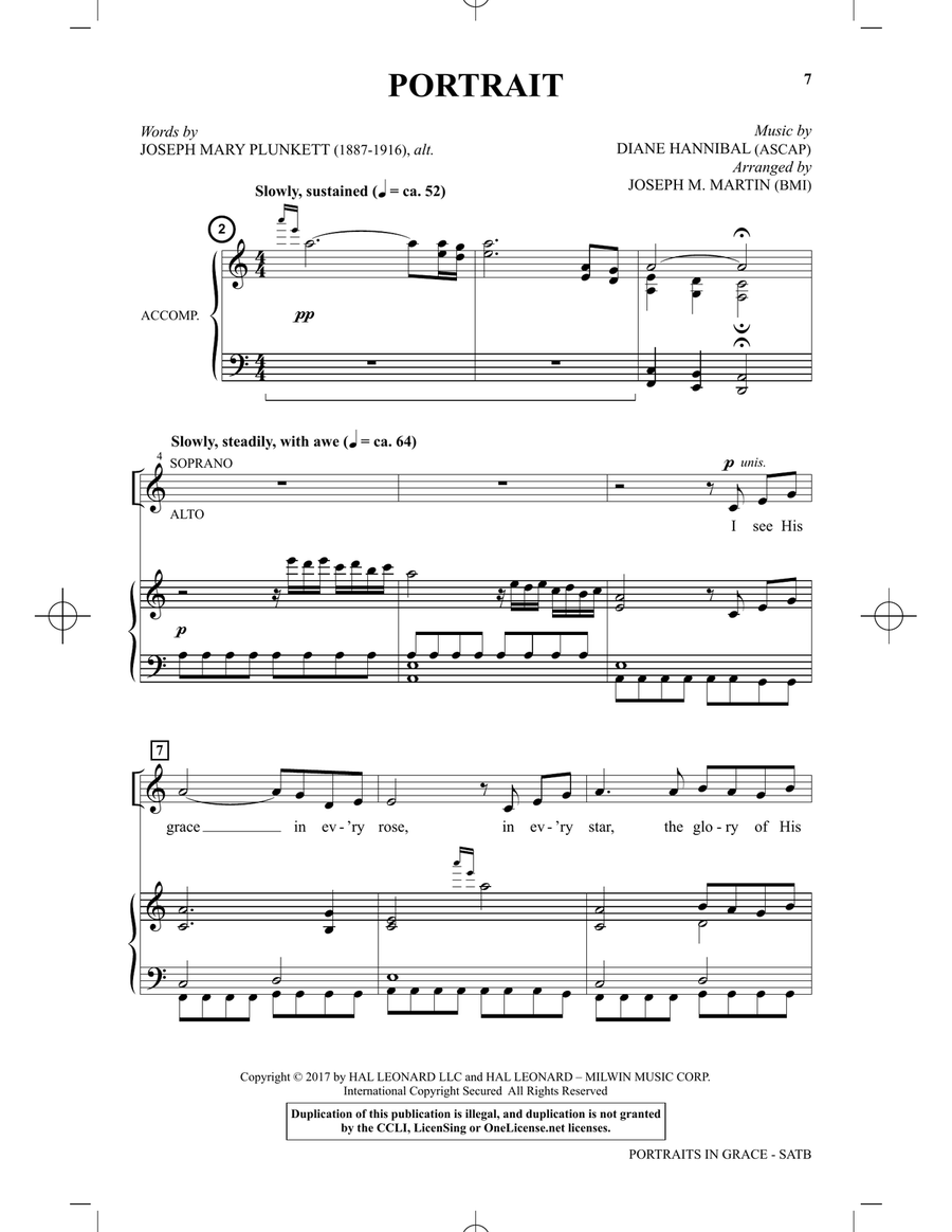 Portraits In Grace: A Cantata for Holy Week 4-Part scores gallery preview page 4