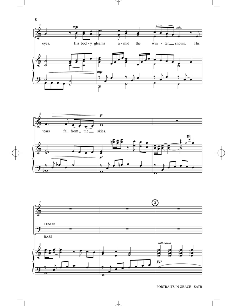Portraits In Grace: A Cantata for Holy Week 4-Part scores gallery preview page 5