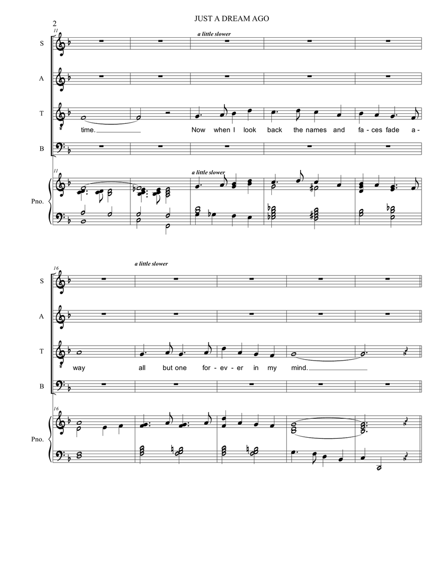 (Once Upon a Summer) Just a Dream Ago - from the musical comedy 