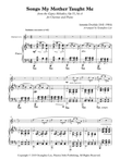 Antonin Dvorak: Songs My Mother Taught Me for Clarinet and Piano