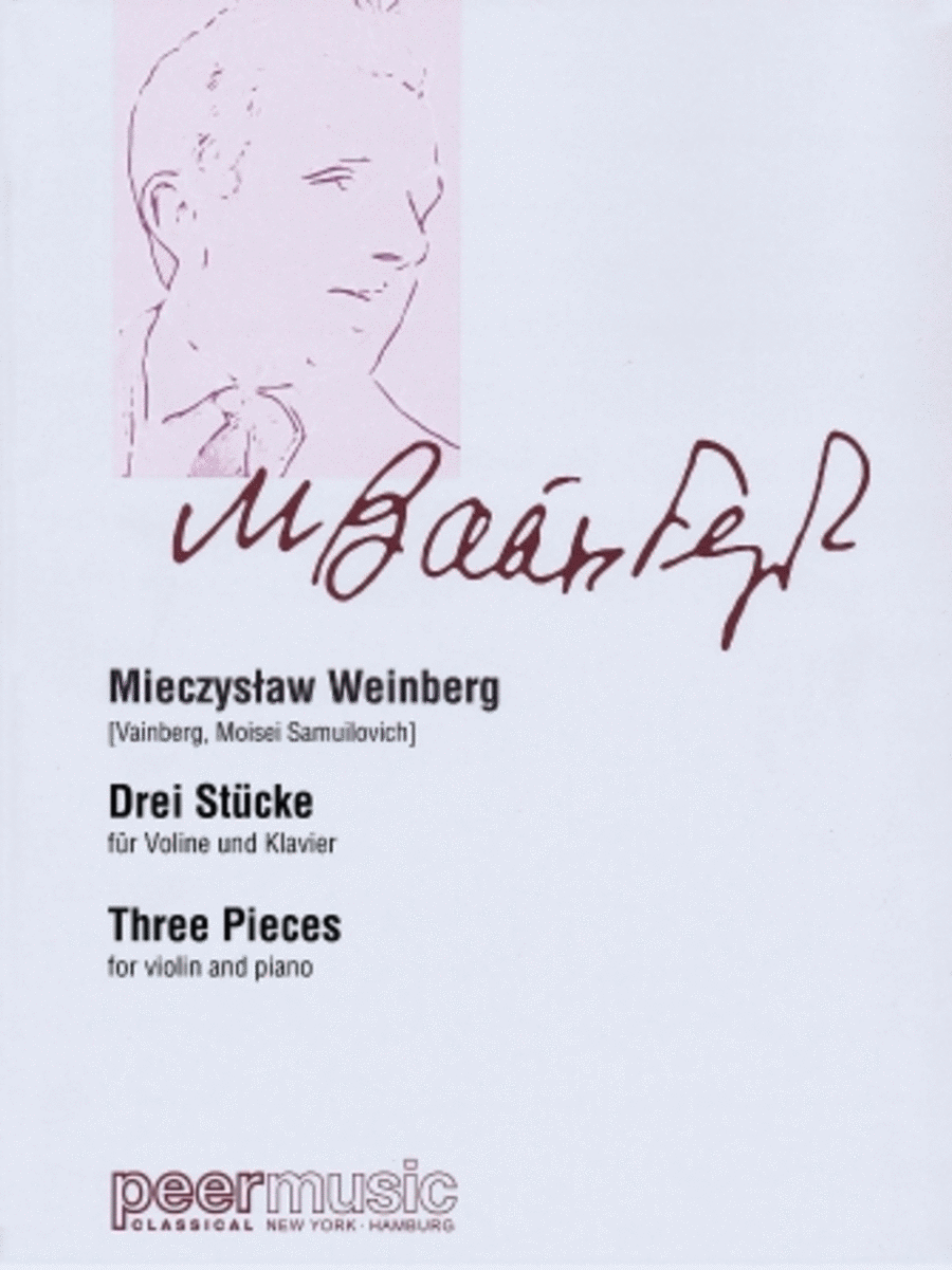 Drei Stucke (Three Pieces) Violin Solo scores gallery preview page 1
