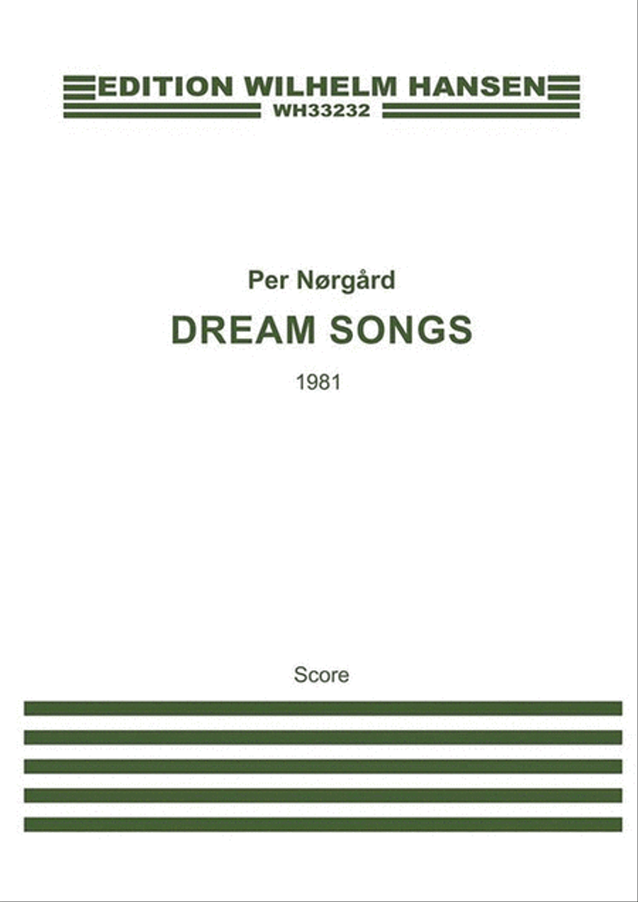 Dream Songs (English Version) 4-Part scores gallery preview page 1