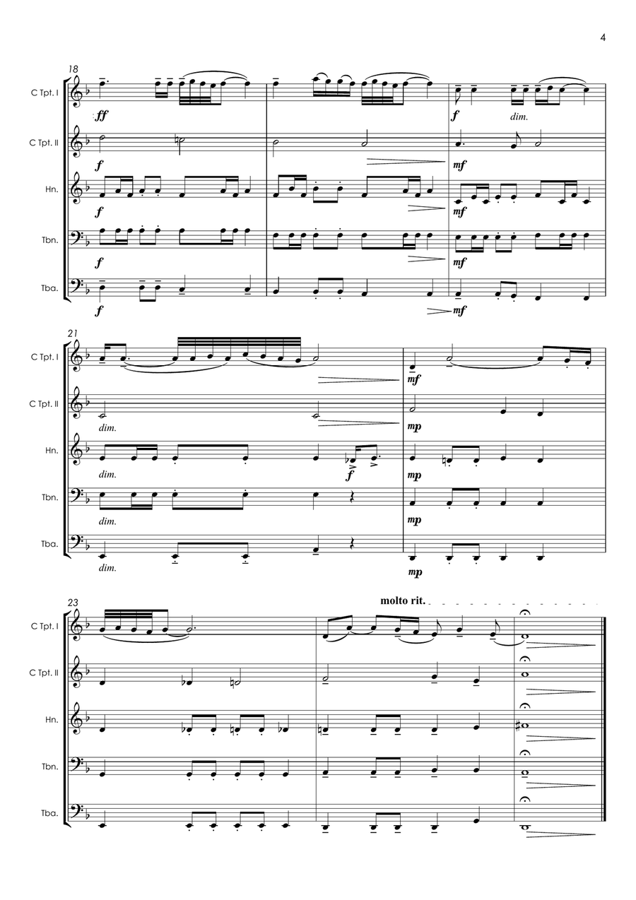 A Fistful Of Dollars Brass Ensemble scores gallery preview page 5