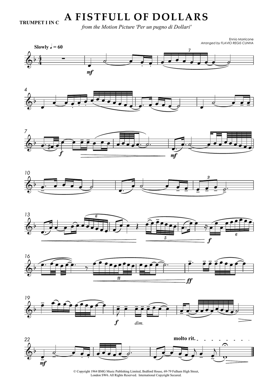 A Fistful Of Dollars Brass Ensemble scores gallery preview page 6