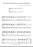 Jolly Old St. Nicholas for two octaves handbells G-g