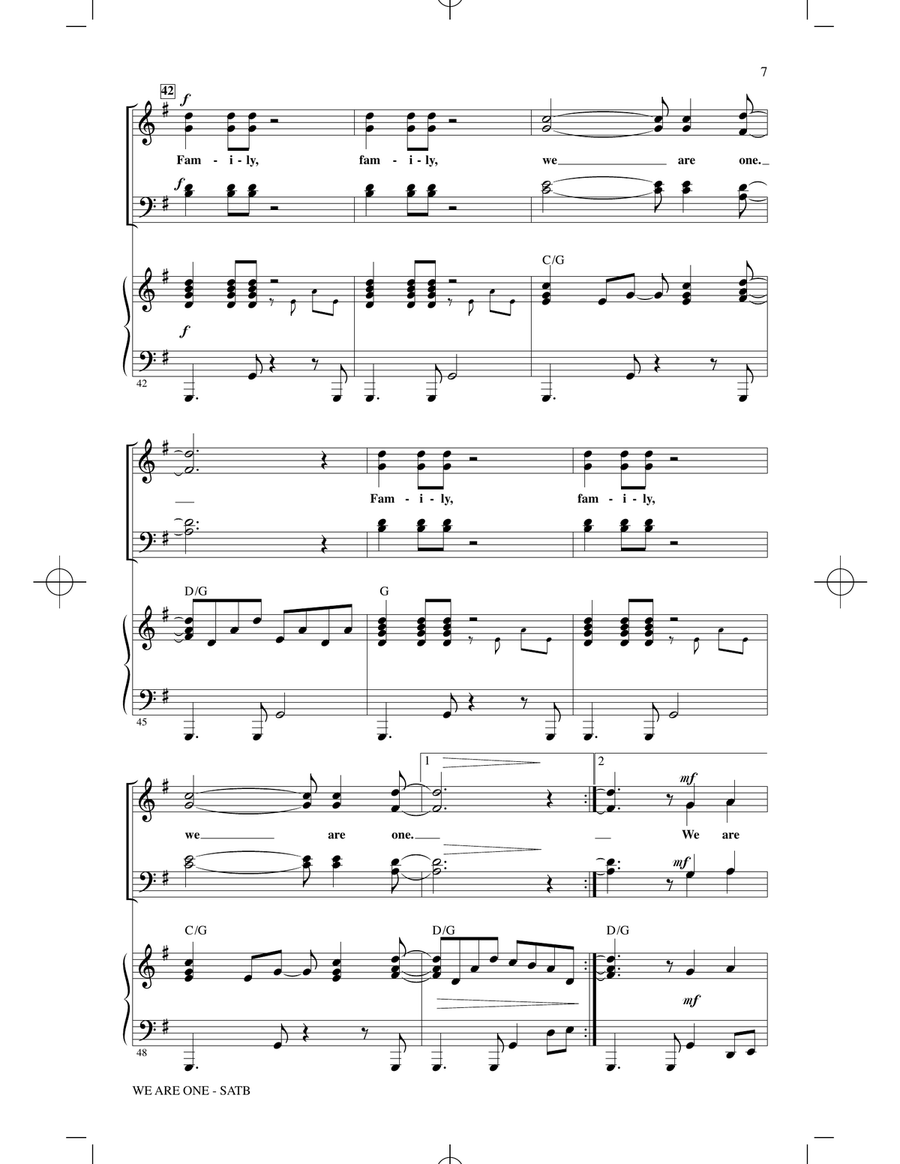 We Are One (from The Lion King II: Simba's Pride) (arr. Roger Emerson) 4-Part scores gallery preview page 5