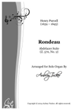 Organ: Rondeau from Abdelazer Suite (Z. 570, No. 2) - Henry Purcell