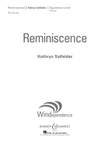 Reminiscence - Conductor Score (Full Score)