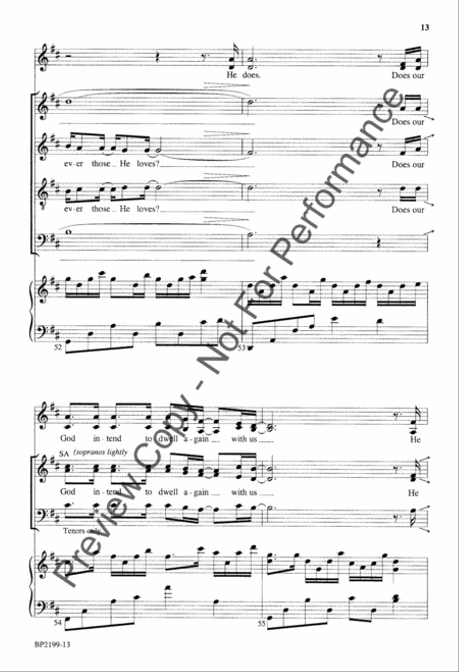 Is He Worthy? (octavo) [SATB choir] 4-Part scores gallery preview page 14
